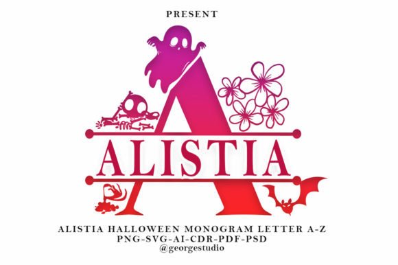 Alistia Halloween Monogram: The Perfect Spooky Typeface