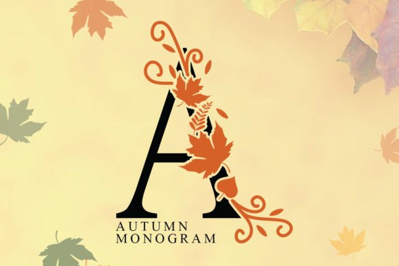 Autumn Monogram Typeface for Editorial Design