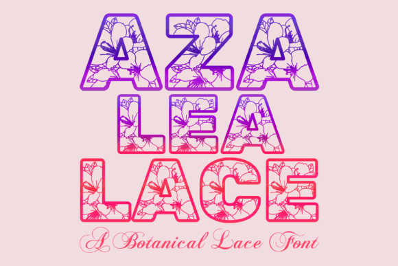 Azalea Lace Font for Elegant Campaign Design