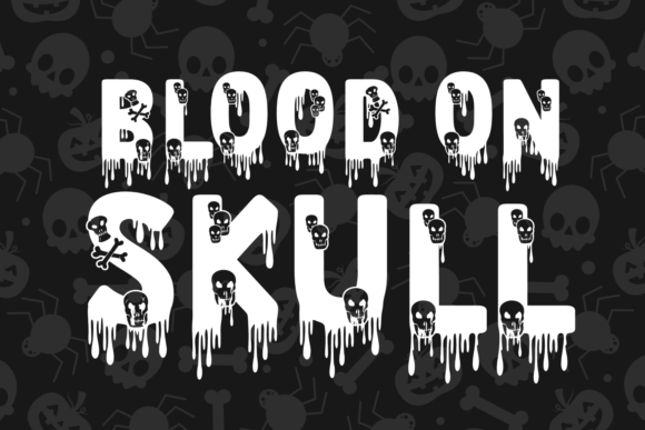 Blood on Skull Font: A Spooky Decorative Review