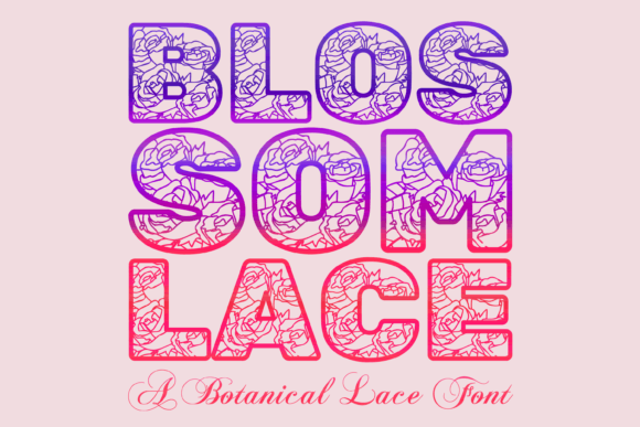 Blossom Lace Font for Elegant Campaign Design