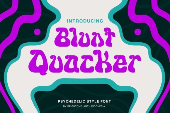 Blunt Quacker Typeface for Editorial Design