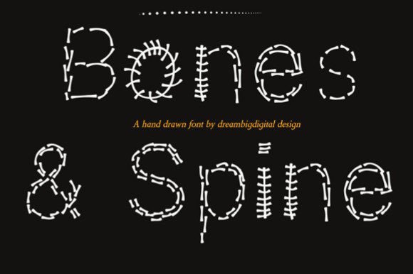 Bones and Spine Font: A Playful Halloween Download