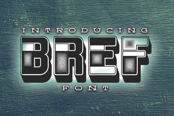 Bref 3D Decorative Typeface for Bold Campaigns