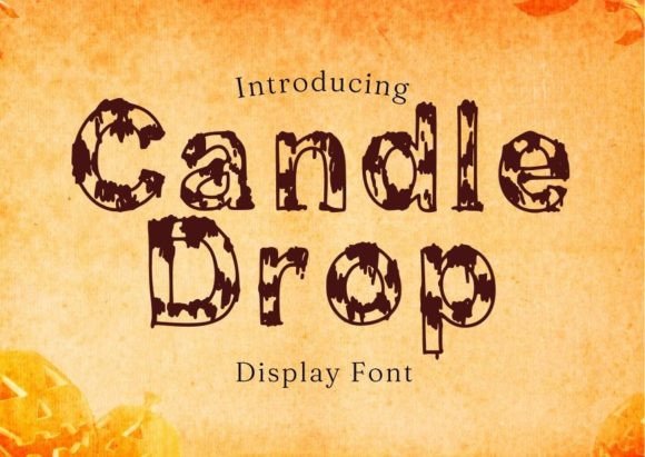 Candle Drop: A Spooky Decorative Font for Web Design