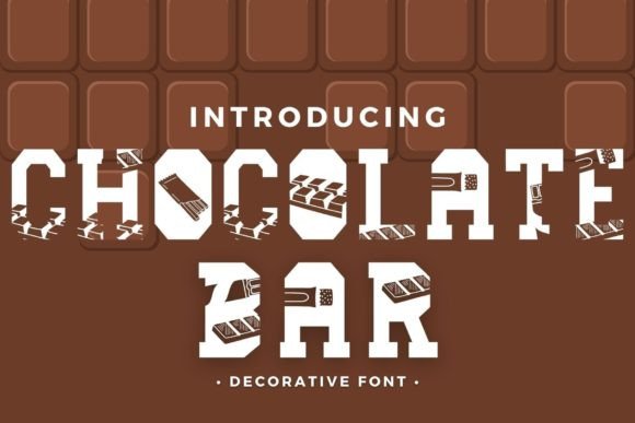Chocolate Bar Font: Playful Branding for Designers