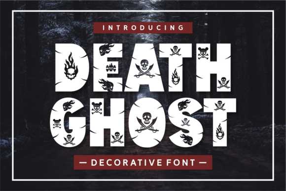 Death Ghost Typeface for Spooky Crafts