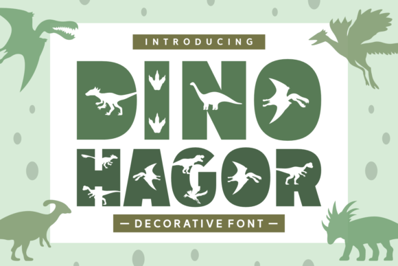Dino Hagor: A Playful Decorative Font for Kid-Friendly Brands
