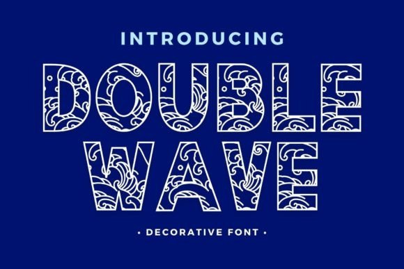 Double Wave Font for Crafters and Sellers