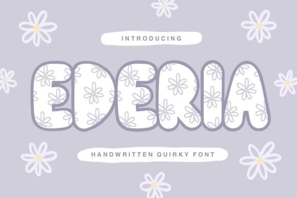 Ederia: A Decorative Floral Font for Web Design