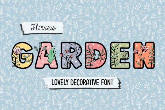 Flores Garden: A Decorative Font for Editorial Design
