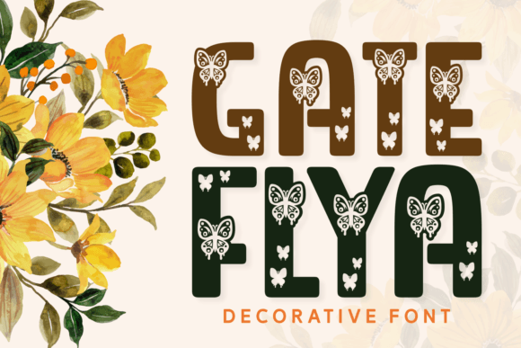 Gate Flya: A Playful Decorative Font for Web Design