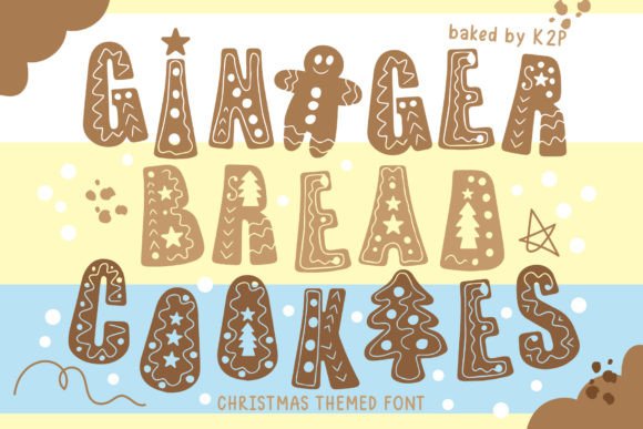 Gingerbread Cookies: A Retro Decorative Font for Makers