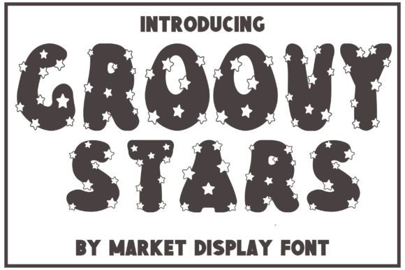 Groovy Stars Typeface for Editorial Design