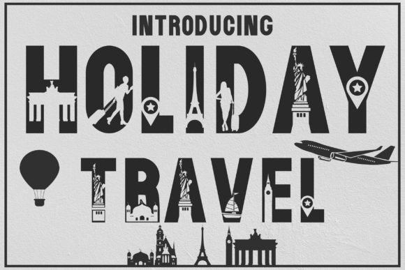 Holiday Travel Font for Campaign Design