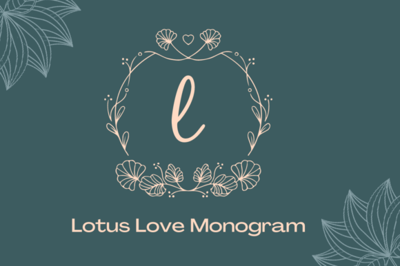 Lotus Love Monogram Font for Digital Branding