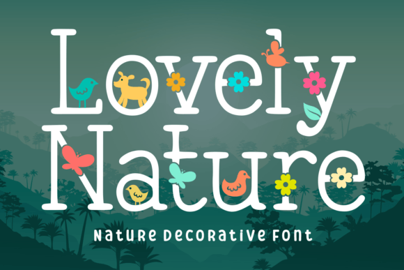 Lovely Nature Typeface for Spring Branding