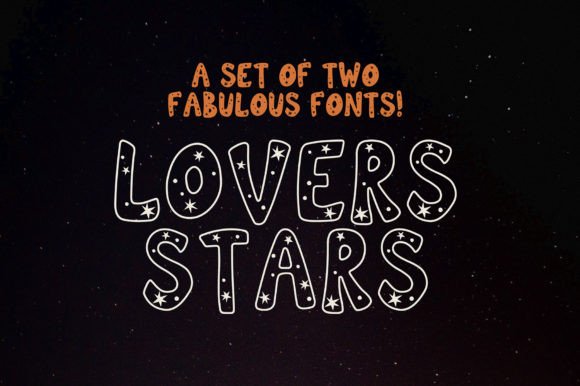 Lovers Stars Font: A Decorative Design Essential