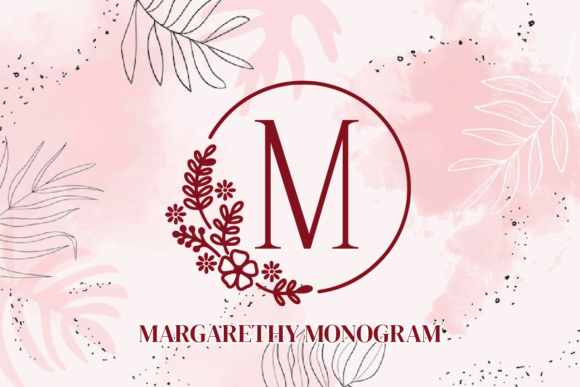 Margarethy: A Premium Wedding Circle Monogram Font