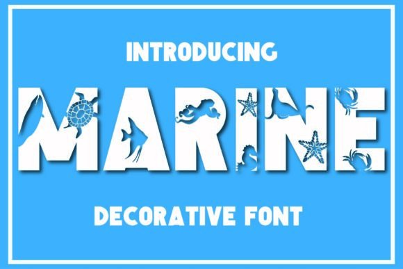 Marine: The Cute Decorative Font for Joyful Branding