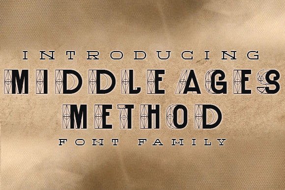 Middle Ages Method Font for Handmade Brands