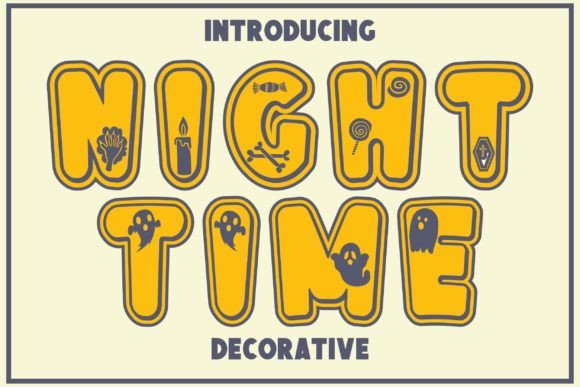 Night Time: A Spooky Decorative Font for Web Design