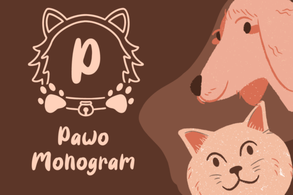 Pawo Monogram Font for Small Business Branding