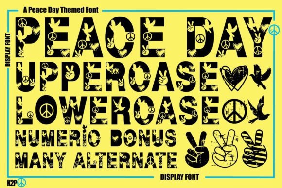 Peace Day Typeface for Bold Branding