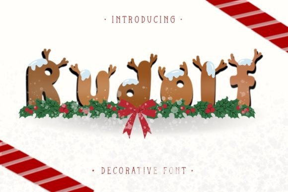 Rudolf: A Cute Decorative Font for Festive Branding