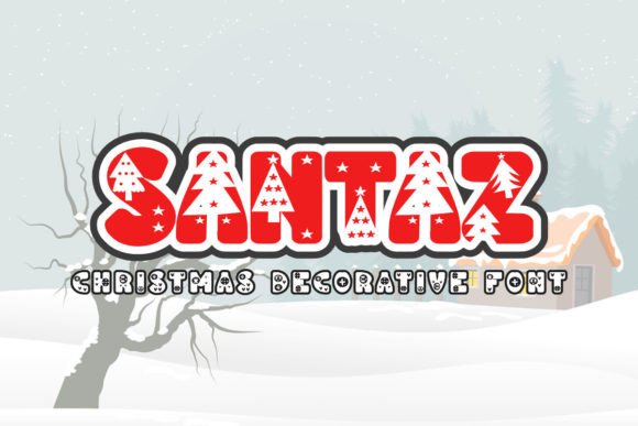 Santaz: A Winter-Themed Decorative Font for Branding