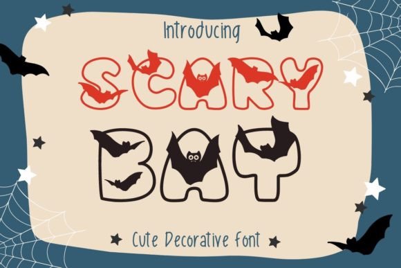 Scary Bat Font for Halloween Branding