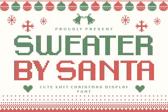 Sweater by Santa: A Festive Decorative Font for Makers