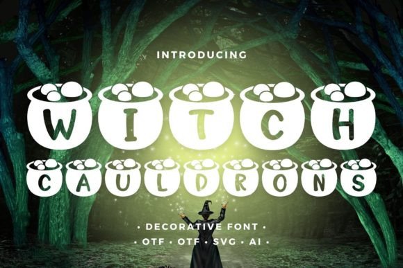 Witch Cauldrons Font for Web Design